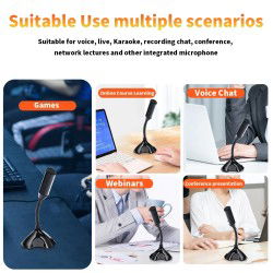 Dr. Phone-DrPhone MPM - Mini Microfoon Met Houder - USB - Verstelbaar - Plug & Play - Compact - Plastic - Zwart€ 9,95€ 8,22DrPhoneMicrofoon