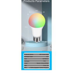 Dr. Phone-DrPhone SmartLED5 E27 Smart Lamp - Slimme Verlichting - 15W - RBG+CW+WW - Wifi 2.4Ghz - Led Lamp€ 20,95€ 17,31DrPhoneVerlichting8720118091043