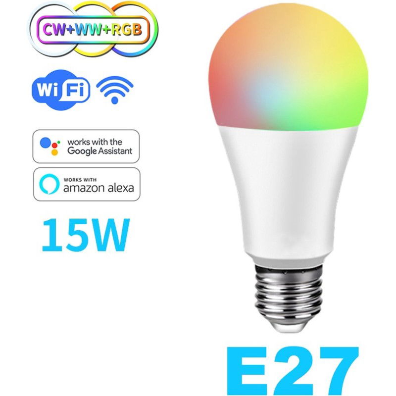 Dr. Phone-DrPhone SmartLED5 E27 Smart Lamp - Slimme Verlichting - 15W - RBG+CW+WW - Wifi 2.4Ghz - Led Lamp€ 20,95€ 17,31DrPhoneVerlichting8720118091043