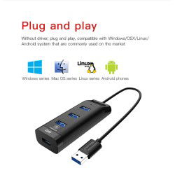 Dr. Phone-LUXWALLET BlazePort – 4-poorts USB 3.0 Hub Hub – Hoge Transfer Snelheid - Compatibiliteit met Desktop – Zwart€ 17,95€ 14,83Hub