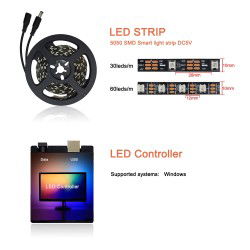 Dr. Phone-DrPhone AuraGlow Pro - Ambient Monitor / TV Beweegbare LED Lampen (enkel voor Windows) - 3 Meter€ 44,95€ 37,15DrPhoneVerlichting