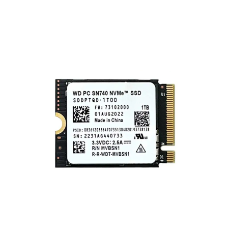 Dr. Phone-Western Digital - MSATA SN740 2TB - M.2 SSD 2230 Nvme Pcie Gen 4X4 Ssd Voor Microsoft Surface Prox / Laptop 3 Steamdeck€ 219,95€ 181,78Interne Harde Schijf