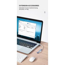 Dr. Phone-DrPhone ONVIA2 - Mini Aluminium USB 3.0 + 2.0 HUB – Adapter - 4 Poorten Dock - Extra USB Poort Aansluitingen - USB 3.0 – Zilver€ 14,95€ 12,36DrPhoneHub / Adapter8720118013243