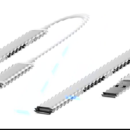 Dr. Phone-DrPhone ONVIA2 - Mini Aluminium USB 3.0 + 2.0 HUB – Adapter - 4 Poorten Dock - Extra USB Poort Aansluitingen - USB 3.0 – Zilver€ 14,95€ 12,36DrPhoneHub / Adapter8720118013243