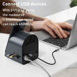 Dr. Phone-DrPhone PowerBoost – 9 In 1 Hub – 15W Draadloos Opladen – 3x USB 3.0 – Kaartlezer – USB-C 100W – HDMI 4K– RJ45 Gigabit Poort€ 79,95€ 66,07Hub