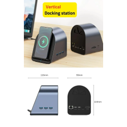 Dr. Phone-DrPhone PowerBoost – 9 In 1 Hub – 15W Draadloos Opladen – 3x USB 3.0 – Kaartlezer – USB-C 100W – HDMI 4K– RJ45 Gigabit Poort€ 79,95€ 66,07Hub