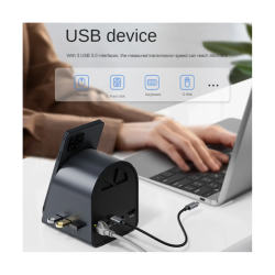 Dr. Phone-DrPhone PowerBoost – 9 In 1 Hub – 15W Draadloos Opladen – 3x USB 3.0 – Kaartlezer – USB-C 100W – HDMI 4K– RJ45 Gigabit Poort€ 79,95€ 66,07Hub