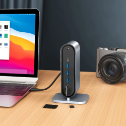 Dr. Phone-DrPhone XtremeHub – 12 In 1 USB-C Hub – 4x USB 3.0 – HDMI – VGA – Kaartlezer – Ethernet Gigabit – 3.5MM Audio – Zilver€ 74,95€ 61,94Hub