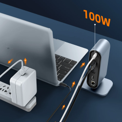 Dr. Phone-DrPhone XtremeHub – 12 In 1 USB-C Hub – 4x USB 3.0 – HDMI – VGA – Kaartlezer – Ethernet Gigabit – 3.5MM Audio – Zilver€ 74,95€ 61,94Hub