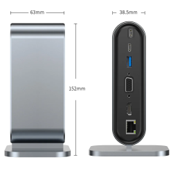 Dr. Phone-DrPhone XtremeHub – 12 In 1 USB-C Hub – 4x USB 3.0 – HDMI – VGA – Kaartlezer – Ethernet Gigabit – 3.5MM Audio – Zilver€ 74,95€ 61,94Hub