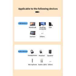 Dr. Phone-DrPhone FxSound - USB externe geluidskaart naar 3.5mm audio microfoon / audio interface AUX adapter 7.1€ 14,95€ 12,36DrPhoneAudio kabel