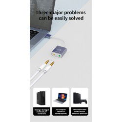 Dr. Phone-DrPhone FxSound - USB externe geluidskaart naar 3.5mm audio microfoon / audio interface AUX adapter 7.1€ 14,95€ 12,36DrPhoneAudio kabel