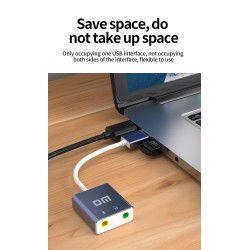 Dr. Phone-DrPhone FxSound - USB externe geluidskaart naar 3.5mm audio microfoon / audio interface AUX adapter 7.1€ 14,95€ 12,36DrPhoneAudio kabel
