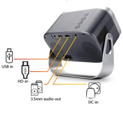Dr. Phone-Elementkey Luminary - Draagbare Mini Projector – TFT LCD Beamer – 36 Tot 150 Inch - 150 ANSI Lumen – 1280x720P Full HD€ 149,95€ 123,93Beamer