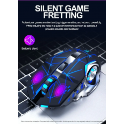 Dr. Phone-Elementkey M1 - Wireless Gaming Muis - Oplaadbaar + Draadloos - LED - 6 knoppen - 2400 DPI - USB Optische Ergonomische – Zwart€ 27,95€ 23,10ElementkeyMuis8720118009253