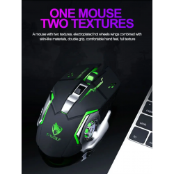 Dr. Phone-Elementkey M1 - Wireless Gaming Muis - Oplaadbaar + Draadloos - LED - 6 knoppen - 2400 DPI - USB Optische Ergonomische – Zwart€ 27,95€ 23,10ElementkeyMuis8720118009253
