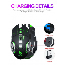 Dr. Phone-Elementkey M1 - Wireless Gaming Muis - Oplaadbaar + Draadloos - LED - 6 knoppen - 2400 DPI - USB Optische Ergonomische – Zwart€ 27,95€ 23,10ElementkeyMuis8720118009253