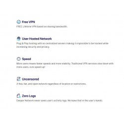 Dr. Phone-Deeper Connect Air - Draagbare VPN + Privacy + Miner + 7 Laag Firewall Beveiliging voor al je WiFi apparaten - Laptop / PC€ 199,95€ 165,25DeeperVPN + Beveiliging