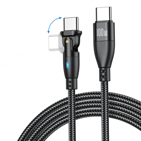 Dr. Phone-DrPhone ProCharge C2C Ultra – 0.5M 100W USB-C Naar USB-C Kabel - Power Delivery - Lader en Datatransmissie - 180° Rotatie€ 13,95€ 11,53Telefoniekabel