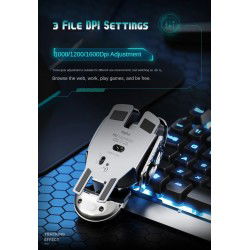 Dr. Phone-Elementkey IPM7 PX2 Draadloze 2.4Ghz USB 1600 DPI - 6 toetsen – Stille muis – Oplaadbaar - Metalen Scroller - SpaceGray€ 32,95€ 27,23Muis8720118723203