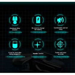 Dr. Phone-Elementkey IPM7 PX2 Draadloze 2.4Ghz USB 1600 DPI - 6 toetsen – Stille muis – Oplaadbaar - Metalen Scroller - SpaceGray€ 32,95€ 27,23Muis8720118723203