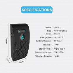 Dr. Phone-DrPhone Multipoint - Handsfree - Auto Accessoires - Bellen - Draadloze Bluetooth Carkit met Spraakbesturing - Zwart€ 34,95€ 28,88FM-transmitter / Carkit