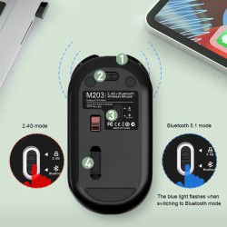 Dr. Phone-Elementkey LX M203 - Draadloze Muis - Bluetooth 5.1+ 2.4Ghz Dongle - 2 Modi - Oplaadbaar & Stil voor Computer Laptop Notebook€ 24,95€ 20,62ElementkeyMuis