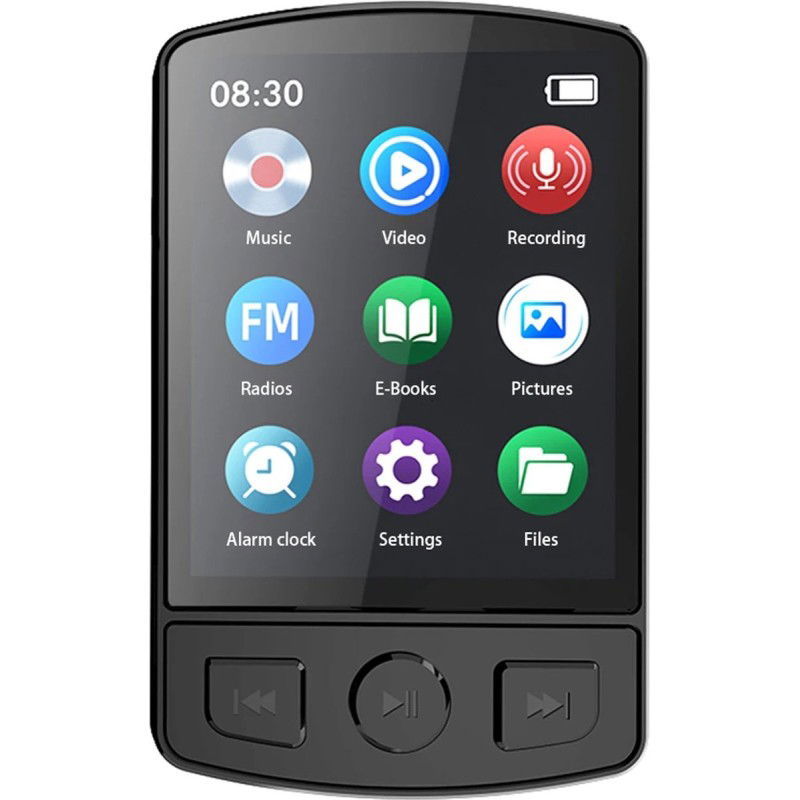 Dr. Phone-DrPhone MX7 Audio MP3/ MP4 Speler met Clip & Scherm - Bluetooth 5.2 - 8GB Interne Geheugen – Zwart€ 44,95€ 37,15MP3/MP4 Speler8720118617755