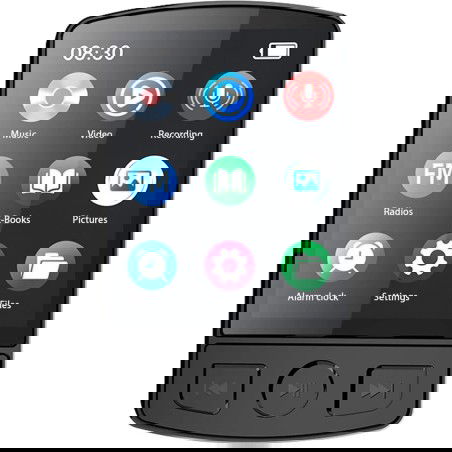 Dr. Phone-DrPhone MX7 Audio MP3/ MP4 Speler met Clip & Scherm - Bluetooth 5.2 - 16GB Interne Geheugen – Zwart€ 47,95€ 39,63MP3/MP4 Speler8720118617762