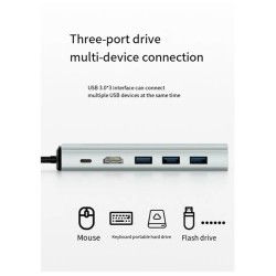 Dr. Phone-DrPhone OmniPort 6-in-1 Hub Type C naar PD 3.0 60/87 /100W + HDMI 4K 30Hz - USB 3.0x3 met M.2 HDD-behuizing NVME SATA€ 54,95€ 45,41DrPhoneDocking station