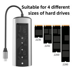 Dr. Phone-DrPhone OmniPort 6-in-1 Hub Type C naar PD 3.0 60/87 /100W + HDMI 4K 30Hz - USB 3.0x3 met M.2 HDD-behuizing NVME SATA€ 54,95€ 45,41DrPhoneDocking station