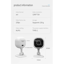 Dr. Phone-DrPhone GuardEye – Indoor Wifi Beveiligingscamera – Met Mobiele App – Infrarood Camera – Nachtvisie camera€ 39,95€ 33,02IP Camera