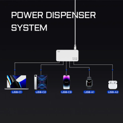Dr. Phone-DrPhone PowerMax UltraCharge 120W – 120W Oplaadstation – 2x USB 3.0 Poorten - 3x USB Type-C – Multi Poort Oplader - Zwart€ 64,95€ 53,68DrPhoneMultipoort (Power) Opladers