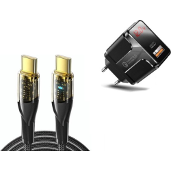 Dr. Phone-DrPhone QuickLink - Combi Deal - HALO5 Snellader & XJ01-P 100W PD Fast Charging - Kabel voor Snelladen - 1 Meter Kabel - Zwart€ 22,95€ 18,97DrPhoneOplader