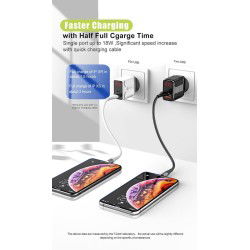 Dr. Phone-DrPhone QuickLink - Combi Deal - HALO5 Snellader & XJ01-P 100W PD Fast Charging - Kabel voor Snelladen - 1 Meter Kabel - Zwart€ 22,95€ 18,97DrPhoneOplader