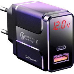Dr. Phone-DrPhone QuickLink - Combi Deal - HALO5 Snellader & XJ01-P 100W PD Fast Charging - Kabel voor Snelladen - 1 Meter Kabel - Zwart€ 22,95€ 18,97DrPhoneOplader