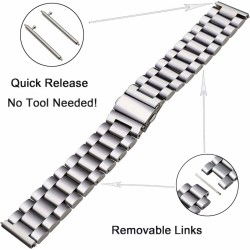 Dr. Phone-DrPhone ELITE - 20MM Metalen RVS Horlogeband - Perfecte Pasvorm - Inclusief aanpaskit - Universeel - Zilver€ 16,95€ 14,01Smart Watch Bandje