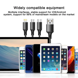 Dr. Phone-DrPhone MX1 - 3 in 1 - Multi Kabel - Gevlochten 2.4A – Oplaadkabel - Lightning/USB-C/Micro USB - 1.2 Meter - Rood€ 9,95€ 8,22DrPhoneKabel & Lader8720118913833
