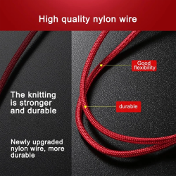 Dr. Phone-DrPhone MX1 - 3 in 1 - Multi Kabel - Gevlochten 2.4A – Oplaadkabel - Lightning/USB-C/Micro USB - 1.2 Meter - Rood€ 9,95€ 8,22DrPhoneKabel & Lader8720118913833