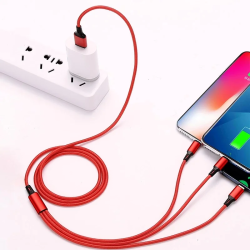 Dr. Phone-DrPhone MX1 - 3 in 1 - Multi Kabel - Gevlochten 2.4A – Oplaadkabel - Lightning/USB-C/Micro USB - 1.2 Meter - Rood€ 9,95€ 8,22DrPhoneKabel & Lader8720118913833