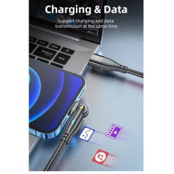 Dr. Phone-DrPhone ProCharge3 C2L - 27W USB-C Naar Lightning Kabel - Lader en Datatransmissie - 180° Rotatie - LED Indicator – 2M - Zwart€ 13,95€ 11,53DrPhoneKabels