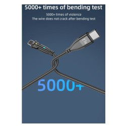 Dr. Phone-DrPhone ProCharge3 C2L - 27W USB-C Naar Lightning Kabel - Lader en Datatransmissie - 180° Rotatie - LED Indicator – 2M - Zwart€ 13,95€ 11,53DrPhoneKabels