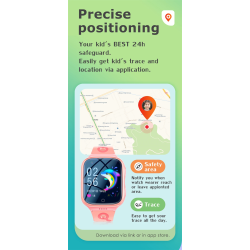 Dr. Phone-DrPhone ZONE5 – 4G Smartwatch Met Mobiele App Voor Kinderen – GPS Locatie Traceren – Waterdicht - Belfunctie - Zwart€ 99,95€ 82,60DrPhone4G Smartwatches