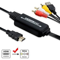 Dr. Phone-DrPhone PrimeLink - Signaalomzetter - HDMI Tot AV Kabel - 1080p - 1.8M - Geschikt voor Laptop - HDTV - Computer - Zwart€ 22,95€ 18,97HDMI-switch