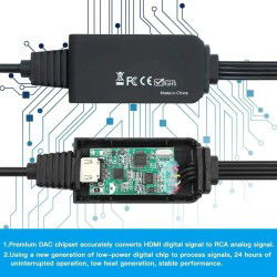 Dr. Phone-DrPhone PrimeLink - Signaalomzetter - HDMI Tot AV Kabel - 1080p - 1.8M - Geschikt voor Laptop - HDTV - Computer - Zwart€ 22,95€ 18,97HDMI-switch