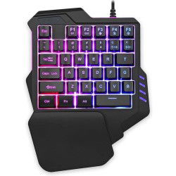 Dr. Phone-Elementkey MECHA3 één Hand Ontworpen Mini Gaming Toetsenbord – RGB – Macro opnames G1+G2 - Membraan – USB – 35 toetsen - Zwart€ 29,95€ 24,75Toetsenbord