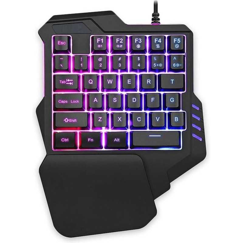 Dr. Phone-Elementkey MECHA3 één Hand Ontworpen Mini Gaming Toetsenbord – RGB – Macro opnames G1+G2 - Membraan – USB – 35 toetsen - Zwart€ 29,95€ 24,75Toetsenbord