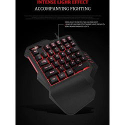 Dr. Phone-Elementkey MECHA3 één Hand Ontworpen Mini Gaming Toetsenbord – RGB – Macro opnames G1+G2 - Membraan – USB – 35 toetsen - Zwart€ 29,95€ 24,75Toetsenbord