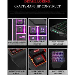 Dr. Phone-Elementkey MECHA3 één Hand Ontworpen Mini Gaming Toetsenbord – RGB – Macro opnames G1+G2 - Membraan – USB – 35 toetsen - Zwart€ 29,95€ 24,75Toetsenbord
