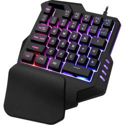 Dr. Phone-Elementkey MECHA3 één Hand Ontworpen Mini Gaming Toetsenbord – RGB – Macro opnames G1+G2 - Membraan – USB – 35 toetsen - Zwart€ 29,95€ 24,75Toetsenbord